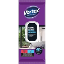 VORTEX Törlőkendő 48db KUPAKOS ÜVEG & TÜKÖR (0730)