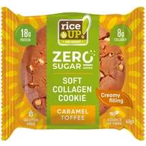 RICE UP ZERO Kollagén, Protein keksz 60g KARAMELL ÍZZEL
