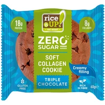 RICE UP ZERO Kollagén, Protein keksz 60g TRIPLACSOKI ÍZZEL