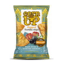 Corn Up Tortilla chips 60g Fekete olivabogyó és paradicsom ízű