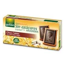 GULLON CHOCO TABLET Keksz 150g CSOKIVAL BEVONT HOZZÁADOTT CUKOR NÉLKÜL