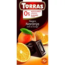 TORRAS étcsoki 75g HOZZÁADOTT CUKOR NÉLKÜL NARANCSOS