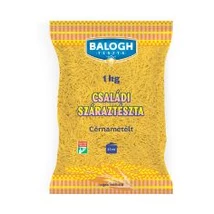 Balogh Családi Tészta 1kg TOJÁS NÉLKÜLI CÉRNAMETÉLT