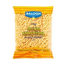 Balogh Családi Tészta 1kg TOJÁS NÉLKÜLI OLASZ CSAVART