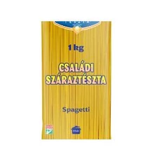 Balogh Családi Tészta 1kg TOJÁS NÉLKÜLI SPAGETTI