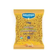 Balogh Családi Tészta 1kg TOJÁS NÉLKÜLI SZARVACSKA