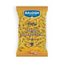 Balogh Családi Tészta 400g TOJÁS NÉLKÜLI ORSÓ