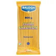 Balogh Családi Tészta 800g TOJÁS NÉLKÜLI MAKARÓNI