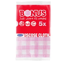 BONUS Mosogatókendő 5db-os KOCKÁS VISZKÓZ ( B347 )