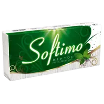 SOFTIMO Papírzsebkendő 3rétegű 100db MENTA