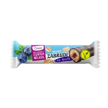 CORNEXI Zabrudi VEGÁN 30g KÉK ÁFONYÁS TÖLTELÉKKEL KAKAÓS BEVONATTAL ÉDESÍTŐSZERREL (0016)