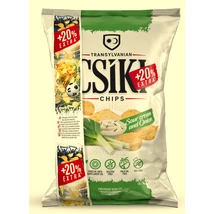 CSÍKI Chips 125g+25g SOUR CREAM & ONION- HAGYMÁS TEJFÖLÖS