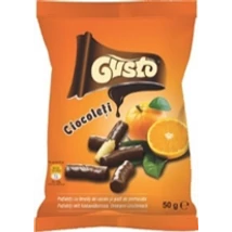 GUSTO Pufuleti 50g Kukoricapehely Extrudált MÁRTOTT NARANCSOS-CSOKIS (407/531)