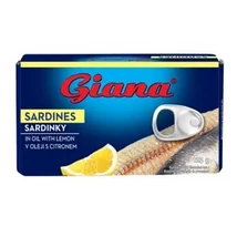 GIANA Szardínia 125g OLAJBAN CITROMMAL