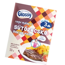 GLOSSY Sütőzacskó 12mikron 45x55cm 3db-os HÚSOS