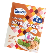 GLOSSY Sütőzacskó 12mikron 25x38cm 8db-os CSIRKÉS