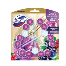 DOMESTOS Aroma Lux Wc frissítő blokk 3x55g HIBISCUS OIL&WILD BERRIES