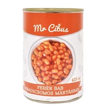 Cibus Fehér Bab 400g/240g PARADICSOMOS SZÓSZBAN-TÉPŐZÁRAS