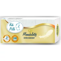 KÉK PILLE Papírzsebkendő 3rétegű 100db MANDULATEJ