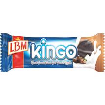 LBM KINGO Keksz 40g KAKAÓS MOGYORÓ ÍZŰ TÖLTELÉKKEL