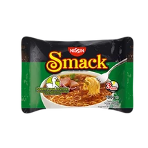 NISSIN SMACK Instant tésztaleves 100g FŰSZERES KACSA (Zöld-Zacskós)