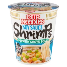 NISSIN CUP NOODLES Instant tésztaleves 63g GARNELARÁK (SOY SAUCE SHRIMPS)
