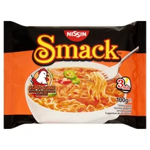 NISSIN SMACK Instant tésztaleves 100g CSÍPŐS CSIRKE (Narancssárga-Zacskós)