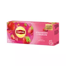Lipton Gyümölcs Tea filteres 20x1,6g STRAWBERRY-RHUBARB