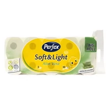 PERFEX SOFT&LIGHT Eü.papír 10tek. 3rétegű 115lap ALOE VERA