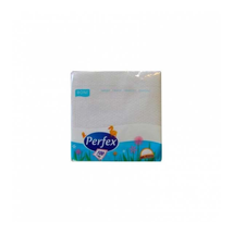 PERFEX Szalvéta 1rétegű 33x33cm 100db FEHÉR