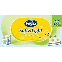 PERFEX SOFT&LIGHT Eü.papír 16tek. 3rétegű 125lap KAMILLA
