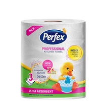 PERFEX Papírtörlő 1tek. 3rétegű 220lap PROFESSIONAL (zöld)