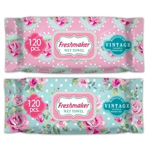 FRESHMAKER Nedves törlőkendő 120lap VINTAGE KUPAKOS