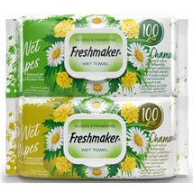FRESHMAKER Nedves törlőkendő 100lap KAMILLÁS