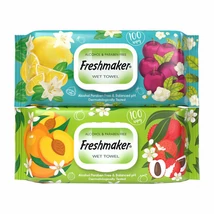 FRESHMAKER Nedves törlőkendő 100lap FRUIT