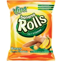 VIVA Choco Rolls 100g BANÁNOS KRÉMMEL TÖLTVE (771)
