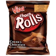 VIVA Choco Rolls 100g KAKAÓS KRÉMMEL TÖLTVE (757)