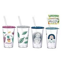 APLAST Pohár 700ml SZÍVÓSZÁLAS LIMESHAKE AP-9449