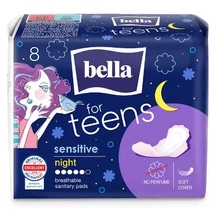 BELLA For Teens Eü.betét 8db-os SENSITIVE NIGHT BE-013-MW08-W04