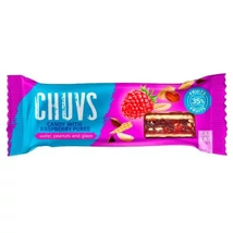 CHUVS gyümölcsszelet 30g PIRÍTOTT MOGYORÓVAL, MÁLNA