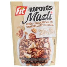 FIT Müzli 200g ROPOGÓS, FEHÉR CSOKOLÁDÉVAL ÉS KEKSZSZEL