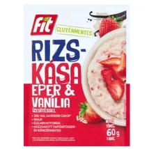 FIT Rizskása GLUTÉNMENTES 60g EPER ÉS VANÍLIA ÍZZEL
