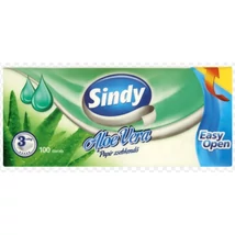 SINDY Papírzsebkendő 3rétegű 100db ALOE VERA EASY OPEN