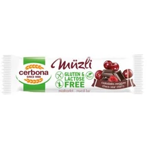 CERBONA Gluténm. Müzliszelet 35g MEGGYES-CSOKOLÁDÉS