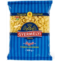 Gyermelyi Tészta 500g 4 TOJÁSOS KAGYLÓ