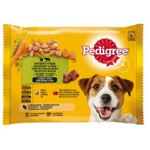 PEDIGREE Kutyaeledel nedves 4x100g ADULT CSIRKE-ZÖLDSÉG, MARHA-ZÖLDSÉG (153)