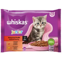 WHISKAS Macskaeledel nedves 4x85g JUNIOR HÚSOS (449)