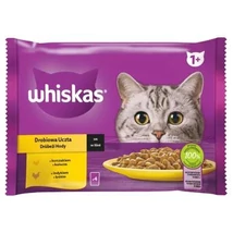 WHISKAS Macskaeledel nedves 4x85g ZSELÉS SZÁRNYAS VÁLOGATÁS MÁRTÁSBAN (089/010)