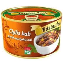 HÁZIAS ÍZEK Chilis bab 400g DARÁLT MARHAHÚSSAL