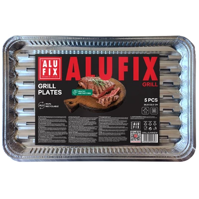 ALUFIX Grill tálca 5db-os 34,5x22,5cm (403)
